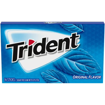 Trident Original Sugar Free Gum, Regular Size, 14 Pieces