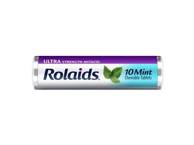 Rolaids Ultra Strength Tablets  Mint 10ct Roll