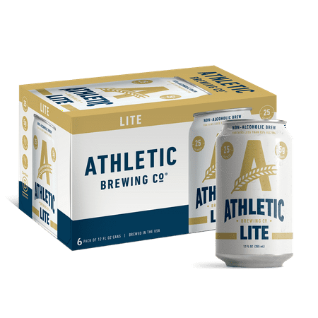 Athletic Brewing Company Athletic Lite  Light Non-Alcoholic Beer  6 pack  12 fl oz  <0.5% ABV