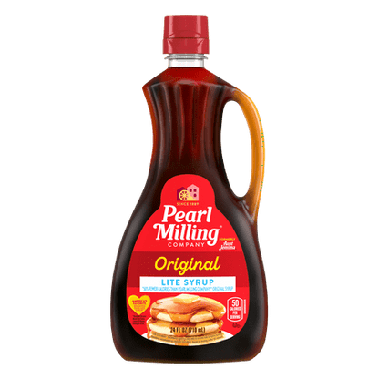Pearl Milling Company Lite Original Pancake & Waffle Syrup  24 fl oz Bottle  Easy-Pour Dispenser
