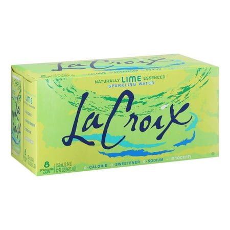 NATURAL LIME FLAVORED SPARKLING WATER, LIME
