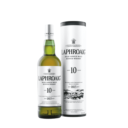 Laphroaig 10 Year Islay Single Malt Scotch Whisky, 750 mL