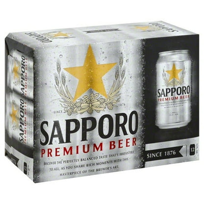 Sapporo Beer, 12pk