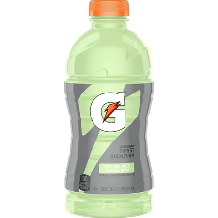 Gatorade Nuestro Lime Cucumber Thrist Quencher 28 Fluid Ounce Bottle.