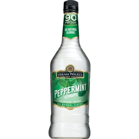 Hiram Walker Peppermint Schnapps, 750ML Bottle, 90 Proof