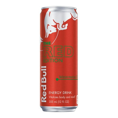 Red Bull Red Edition Energy Drink  Watermelon  114mg Caffeine  12 fl oz Can