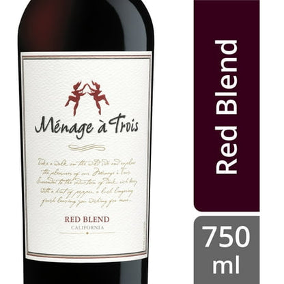 Ménage à Trois Red Blend Wine - 750ml Bottle