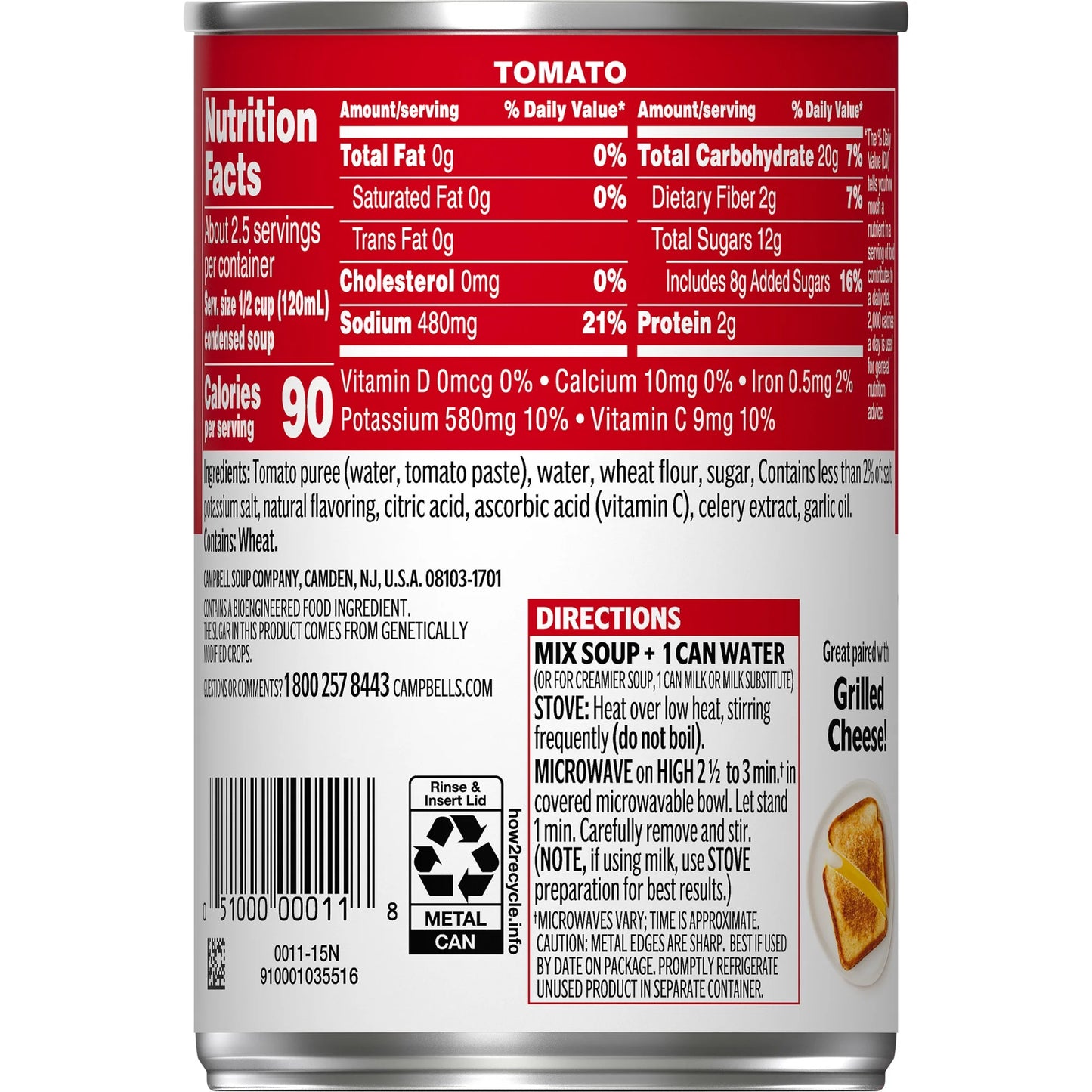 Campbell's Condensed Tomato Soup, 10.75 oz Can