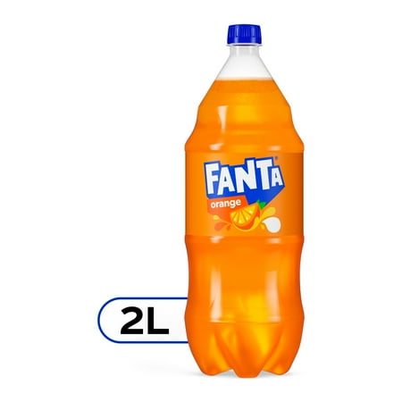 Fanta Orange Fruit Soda Pop  2 Liter Bottle