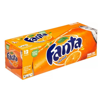 Fanta Orange Flavored Soda, 12 Fl. Oz., 12 Count