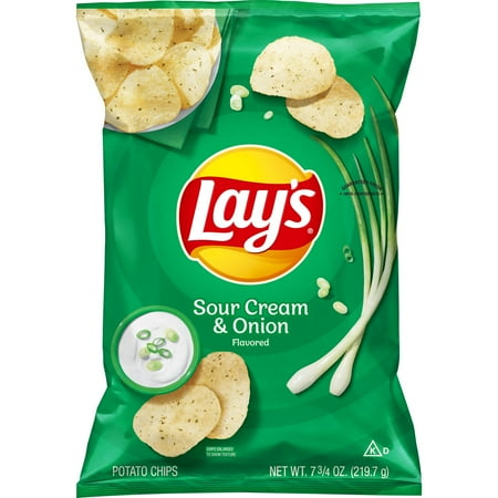 Lay's Sour Cream & Onion Flavored Potato Chips - 7.75oz