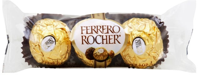 FERRERO ROCHER, HAZELNUT CHOCOLATES