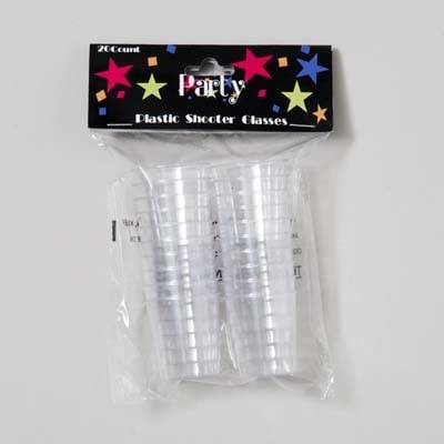 20 Shot Glasses Premium 2oz Clear Plastic Disposable Cups  Perfect Container for Jello Shots  Condiments  Tasting  Sauce  Dipping  Samples
