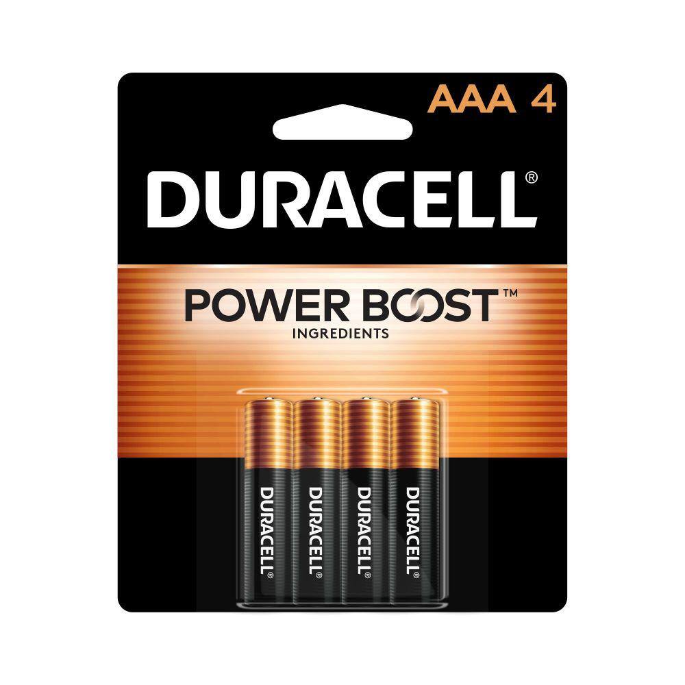 Duracell Coppertop AAA Batteries - 4pk Alkaline Battery: 1.5V Household, Single-Use