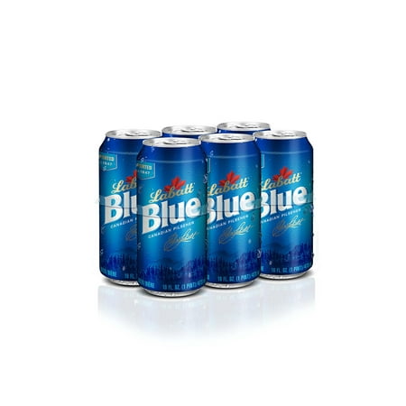 Labatt Blue Canadian Pilsener, 6 pack, 16 fl oz cans