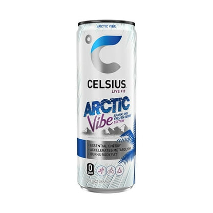 CELSIUS Sparkling Arctic Vibe  Functional Essential Energy Drink 12 Fl Oz Single Can