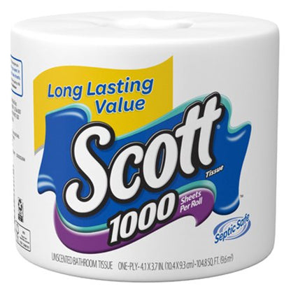 Scott 1000 Sheets per Roll Toilet Paper, 1 Roll