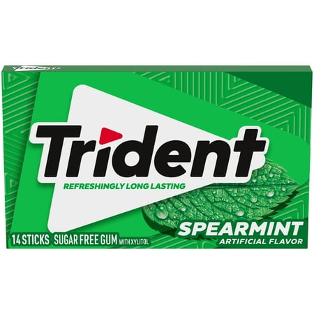TRIDENT GUM SPEARMINT SUGAR FREE1X14 PC