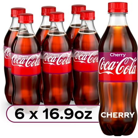 Coca-Cola Cherry Bottles, 16.9 fl oz, 6 Pack