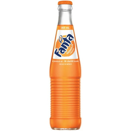 Fanta Orange Mexico Glass Bottle, 355 mL