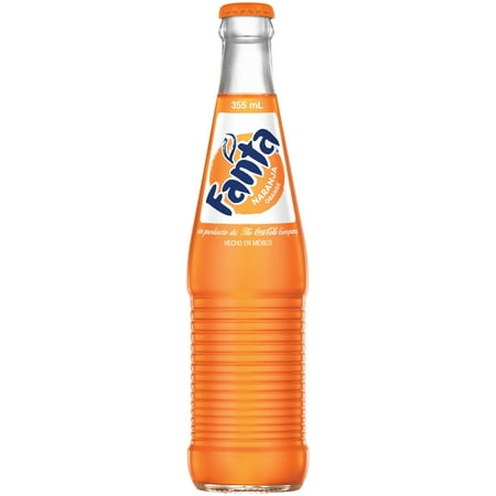 Fanta Orange Mexico Glass Bottle, 355 mL