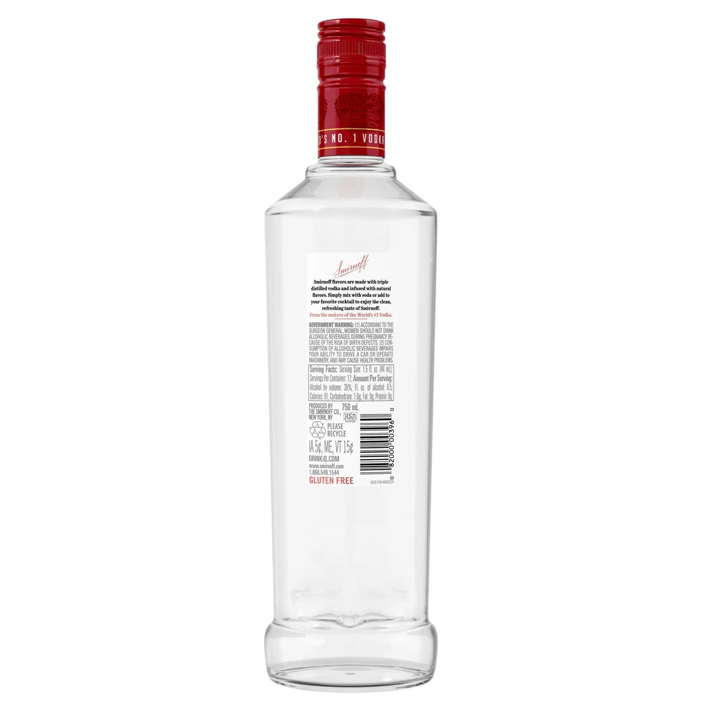 Smirnoff Raspberry 750 Ml