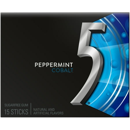 PEPPERMINT COBALT SUGARFREE GUM, PEPPERMINT COBALT