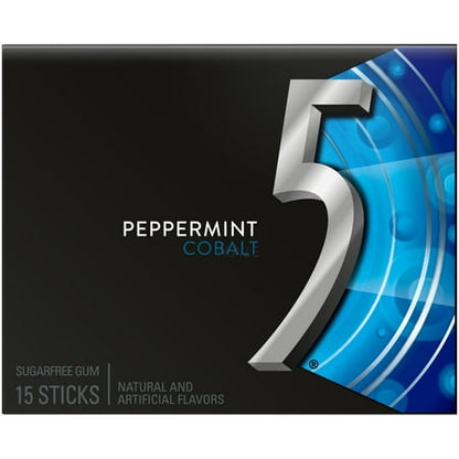 PEPPERMINT COBALT SUGARFREE GUM, PEPPERMINT COBALT