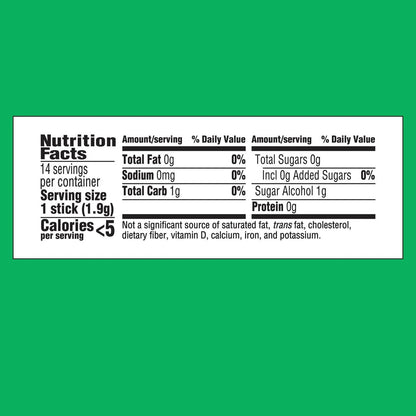 Trident Sugar Free Gum, Spearmint, Regular Size, 14 Pieces