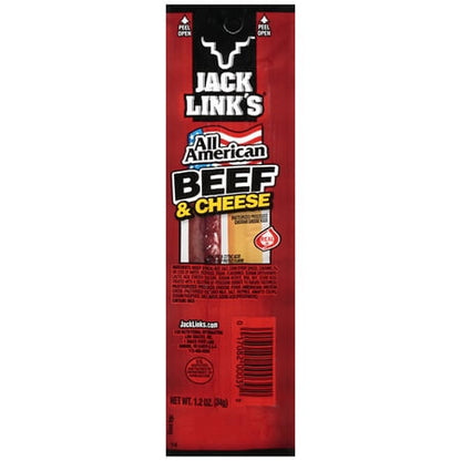 Jack Link s Snack Sticks  Protein Snack  All American Beef & Cheese  1.2oz