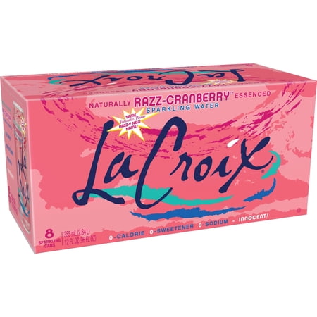 NATURAL CRAN-RASPBERRY FLAVORED SPARKLING WATER, CRAN-RASPBERRY