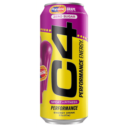 Cellucor C4 Performance Energy Drink  Grape Popsicle  16 oz  1 Can