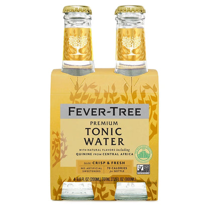Fever-Tree Premium Indian Tonic Water Bottles - 4pk/200ml