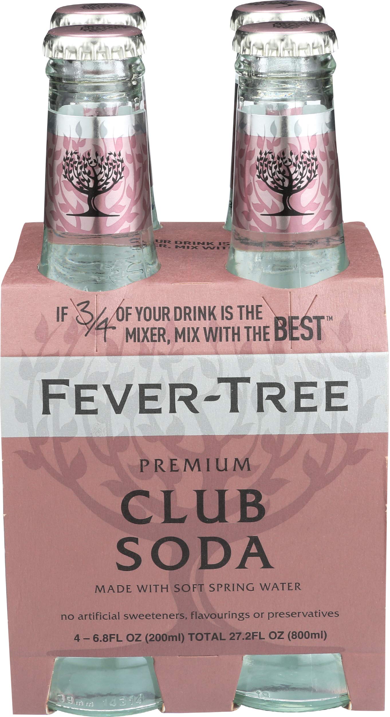 Fever-Tree Club Soda - 4pk/200ml Bottles