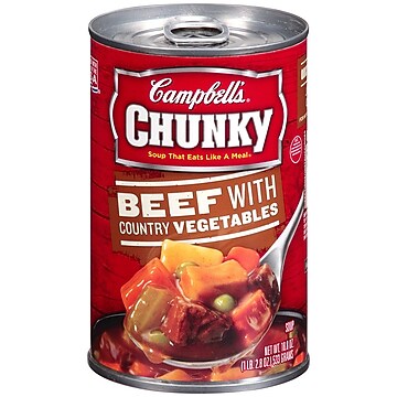 Campbell's Chunky Beef with Country Vegetables Soup - 18.8oz