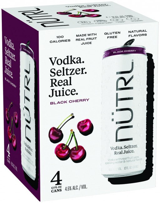 Nutrl Black Cherry 4Pk Can