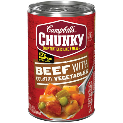 Campbell's Chunky Beef with Country Vegetables Soup - 18.8oz