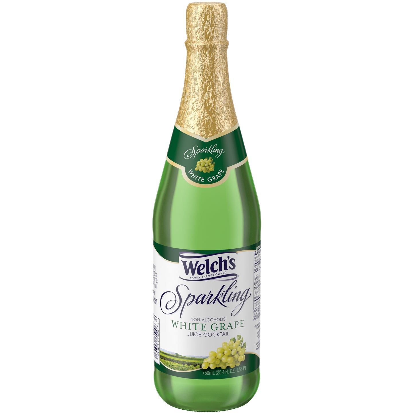 NON-ALCOHOLIC WHITE GRAPE SPARKLING JUICE COCKTAIL, WHITE GRAPE