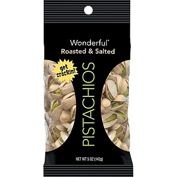 Paramount Farms PAR072142WTV Wonderful 5 oz. Dry Roasted and Salted Pistachios