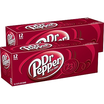 Dr Pepper Soda Pop  12 fl oz  12 Pack Cans