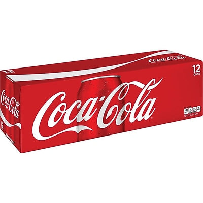 Coca-Cola Classic Soda Pop Fridge Pack  12 fl oz Cans  12 Pack