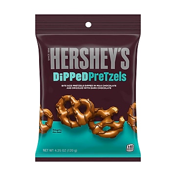 Hershey s Milk Chocolate Dipped Pretzels  4.25 oz