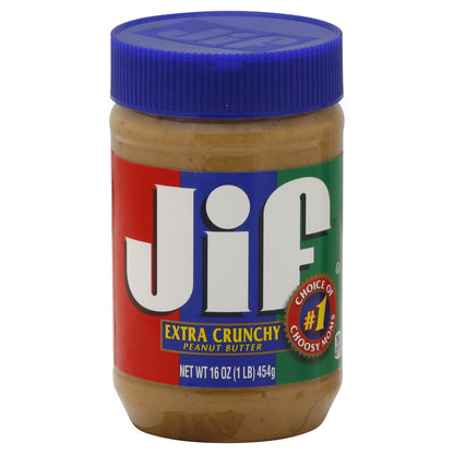 Jif Extra Crunchy Peanut Butter - 16oz