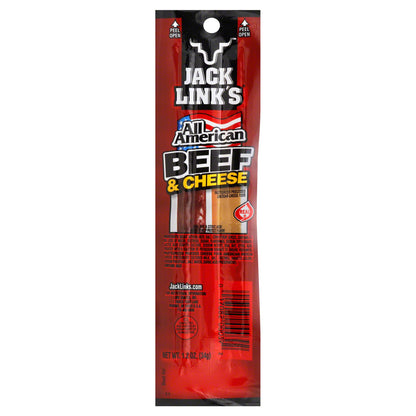Jack Link s Snack Sticks  Protein Snack  All American Beef & Cheese  1.2oz