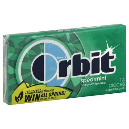 Orbit Spearmint Sugar-Free Chewing Gum Single Pack -14ct