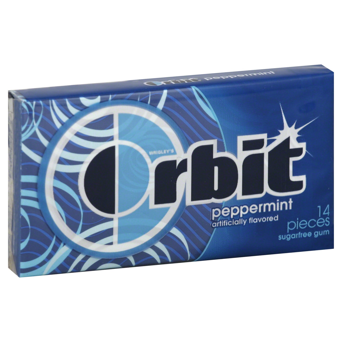 Orbit Gum Peppermint Sugar Free Chewing Gum  Single Pack - 14 Piece