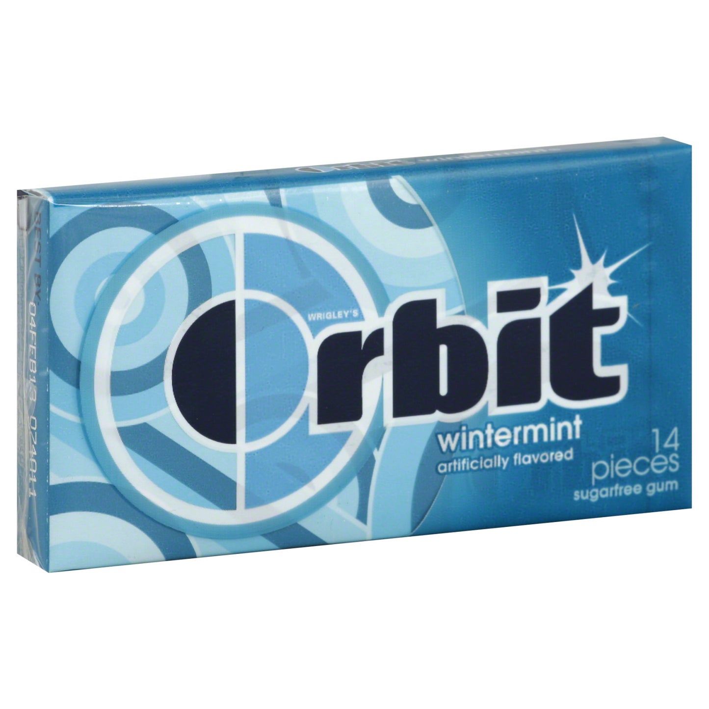 Orbit Gum Wintermint Sugar Free Chewing Gum  Single Pack - 14 Piece