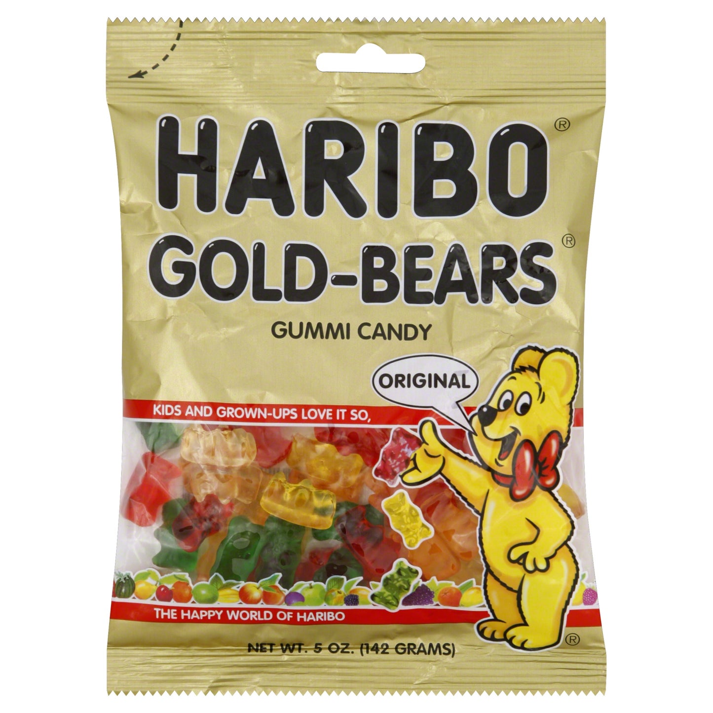 HARIBO, GOLD-BEARS, GUMMI CANDY, ORIGINAL