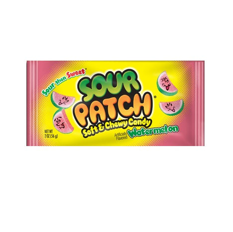 SOUR PATCH WATERMELON SOFT CANDY WATERMELON FAT FREE24X2 OZ
